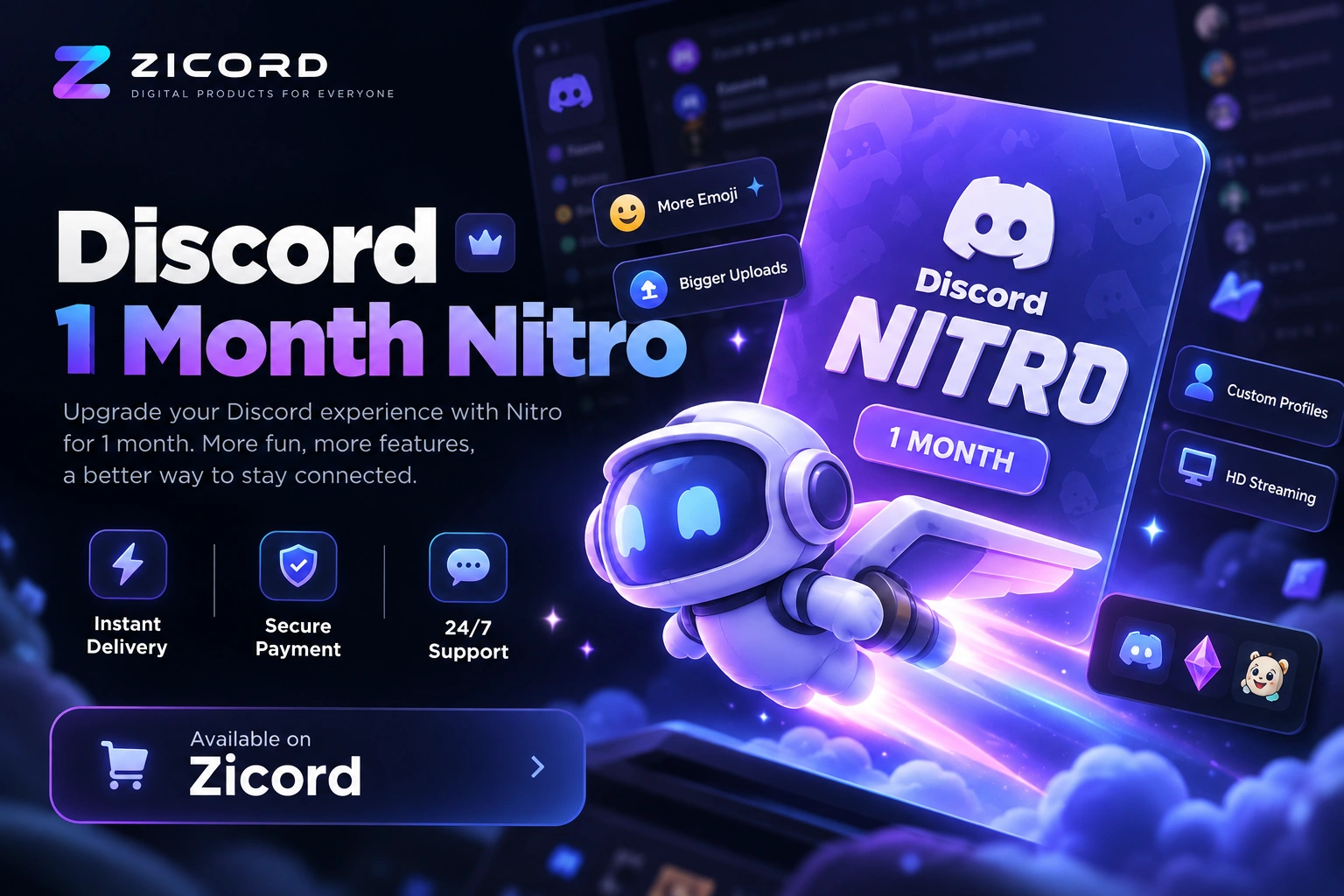 Discord 1 Month nitro FA